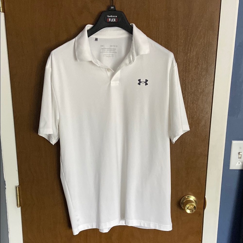 Under Armour White Performance Polo Shirt